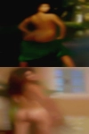 Women swing nude